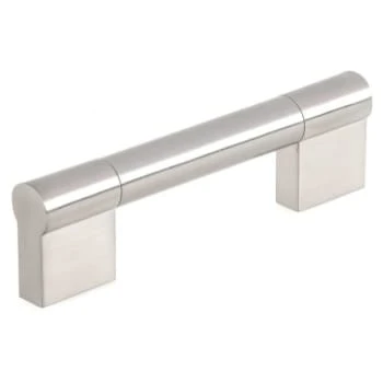 Richelieu Center-To-Center Brushed Nickel Contemporary Drawer Pull 96 Mm