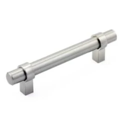 Richelieu Contemporary 3-25/32-In Cabinet Pull Brushed Nickel Metal