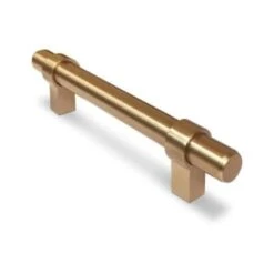 Richelieu Contemporary Metal Pull, 3 25/32 In Champagne Bronze