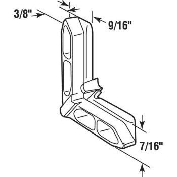 GENERIC Make 2 Fit . White, Andersen, Screen Corner , Package Of 20 - Image 2