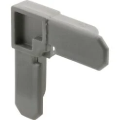 GENERIC Screen Frame Corner , Gray Plastic , 1/4" , Package Of 50