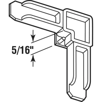 GENERIC Make 2 Fit Screen Frame Corner, Wt (250-Pack) - Image 2