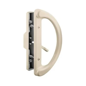 GENERIC Slid Glass Dr Handle Set, Hole Center, Dcst, Tan , Painted , Ms