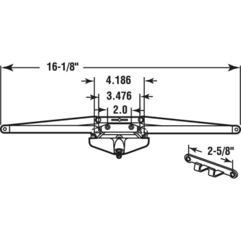 GENERIC H27110truth 16-1/8 In., Cprt1, Roto Gear Awning Operator - Image 2