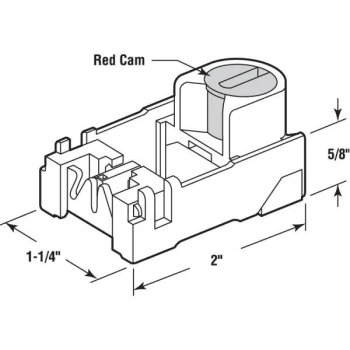GENERIC Tilt Window Balance Pivot Shoe, 5/8 In, Package Of 2 - Image 2
