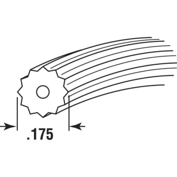 GENERIC Screen Retainer Spline, 0.175in, Vinyl, Black, Roll Of 1,320 Ft. - Image 2