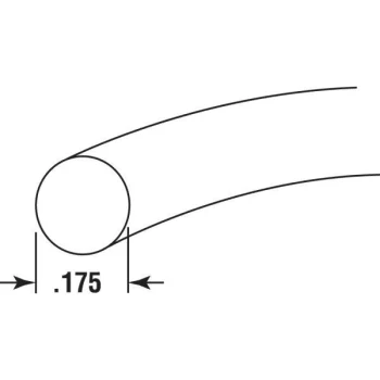 GENERIC Make 2 Fit Screen Spline, 0.175in Foam, Black 500 Ft. - Image 2