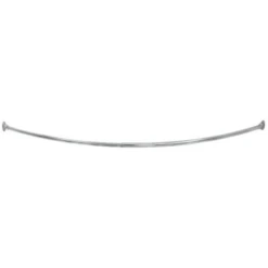 Design House Curved Shower Rod, Polished Chrome Finish