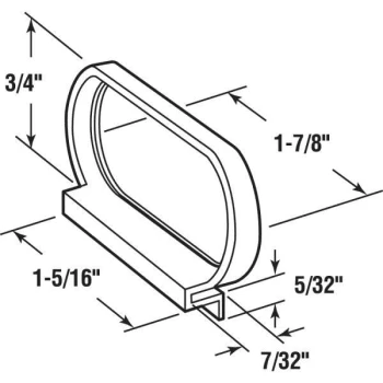 GENERIC Make 2 Fit Spline Channel Pull Tabs, Black, Package Of 25 - Image 2