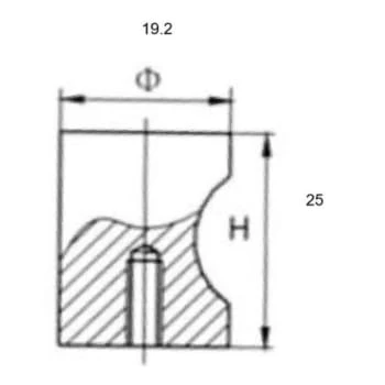GENERIC Barrel Knob, Brushed Nickel, Pack Of 10 - Image 2