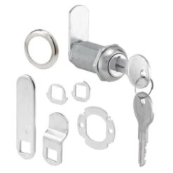 Defender Security Drawer & Cabinet Lock, 1-3/8in, Diecast, Stainless Steel, 1in