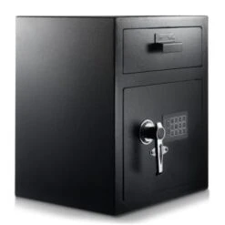 Adir Office 1.1 Cu. Ft. Steel Digital Depository Safe W/digital Keypad Black