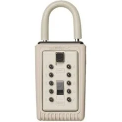 Kidde Portable 3 Key Box With Pushbutton Combination Lock Gray