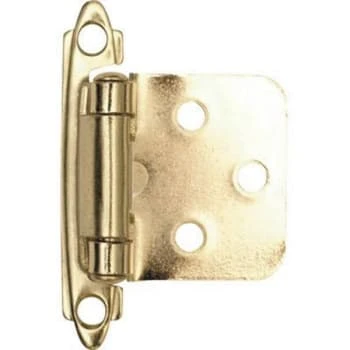 GENERIC Cabinet Hinge, 1-1/2in., Polished Brass, Package Of 20