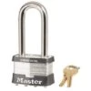 Master Lock Number 5 2-1/2 In L Steel Laminated Padlock Shackle Keyed Alike