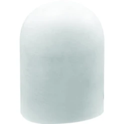 GENERIC 5/16" Diameter White Vinyl Wire Shelf End Caps, Pack Of 24