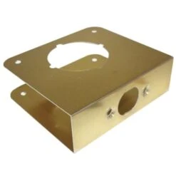 Strybuc Aluminum 1 -Hole Door Lock Channel 4.5" With 2 -3/8" Backset Pack Of 5