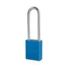 American Lock 5 Pin Anodized Aluminum Tumbler Padlock Boron Alloy Shackle (Blue)