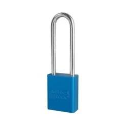 American Lock 5 Pin Anodized Aluminum Tumbler Padlock Boron Alloy Shackle (Blue)