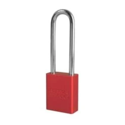 American Lock 5 Pin Anodized Aluminum Tumbler Safety Padlock (Red)