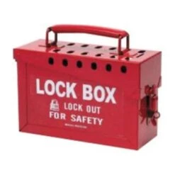 Brady Red 6" X 9" X 3 1/2" Heavy Duty Steel Portable Group Lock Box