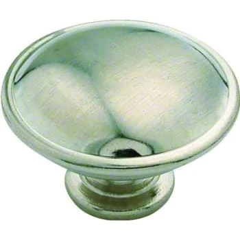 GENERIC 1-1/4 In. Cabinet Knob (Satin Nickel) (25-Pack)