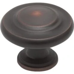 Amerock Inspirations 1-3/8" Knob, Oil Rubbed Bronze-Package Of 25