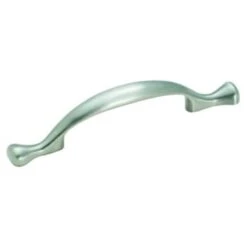 Amerock Allison Footed 3" Pull, Satin Nickel-Package Of 25