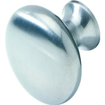 1-1/4" Cabinet Knob Satin Chrome, Package Of 5 - Image 2