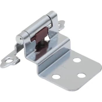 GENERIC 3/8 Inset Self Closing Hinge Pair Polished Chrome Finish Package Of 50