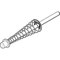 GENERIC 5-5/8" - 1/4" Diameter Wardrobe Bi-Fold Top Guide, Package Of 2