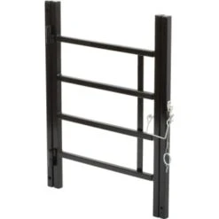 Shield Security® 4-Bar Hinged Window Guard 21 1/4 To 31 -54" Black