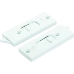 GENERIC 2.25 In Plastic Window Tilt Latch (4-Pack) (White)