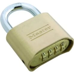 Master Lock 2 In Resettable Combination Padlock (Solid Brass)